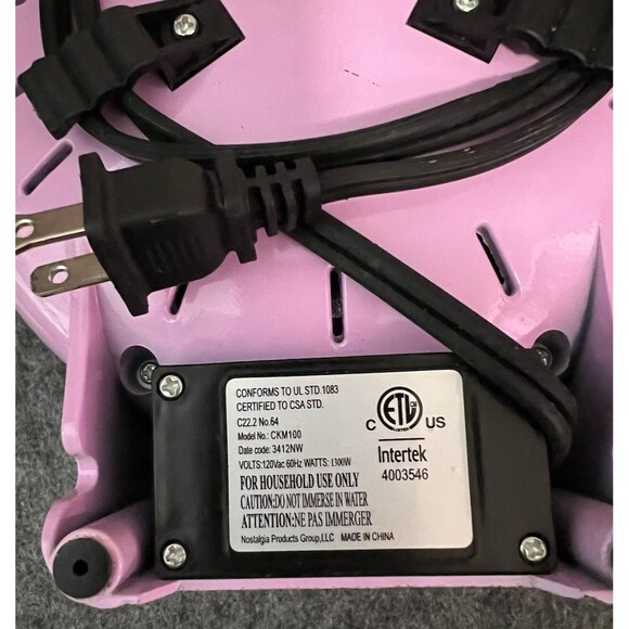 Nostalgia Electrics Mini Cupcake Maker Aqua 7 slots - Picture 4 of 4